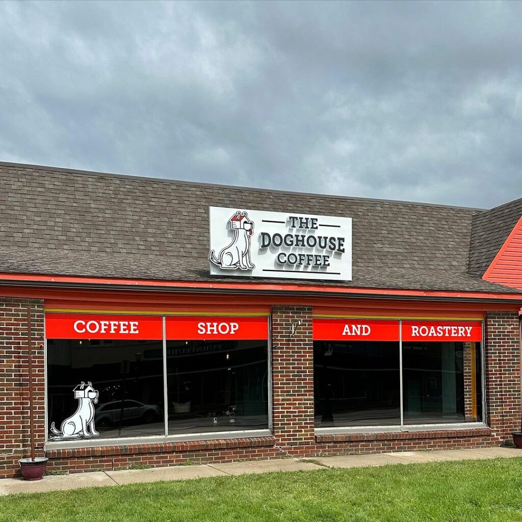 doghouse coffee lapeer exterior sign