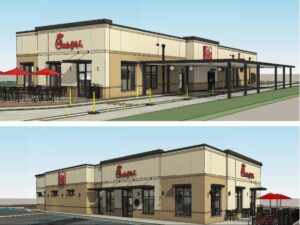 chick fil a clinton township planning site drawing